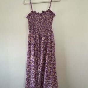 Purple Floral Sundress